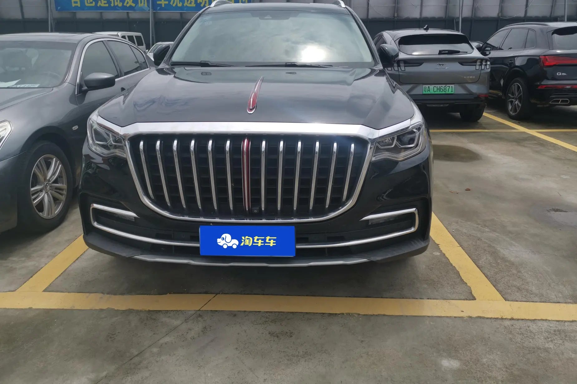 Certificated Used Hongqi HS7 2021 Model 3.0T Automatic 4WD Intelligent Link Qichang Edition